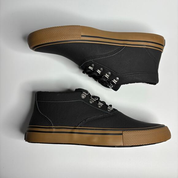 Sperry Men\'s Striper Storm Chukka Winter Boot in Black Waterproof Leather main image 4